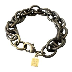 John Wind • Vintage Maximal Art Sorority Gal Starter Charm Bracelet 8½”